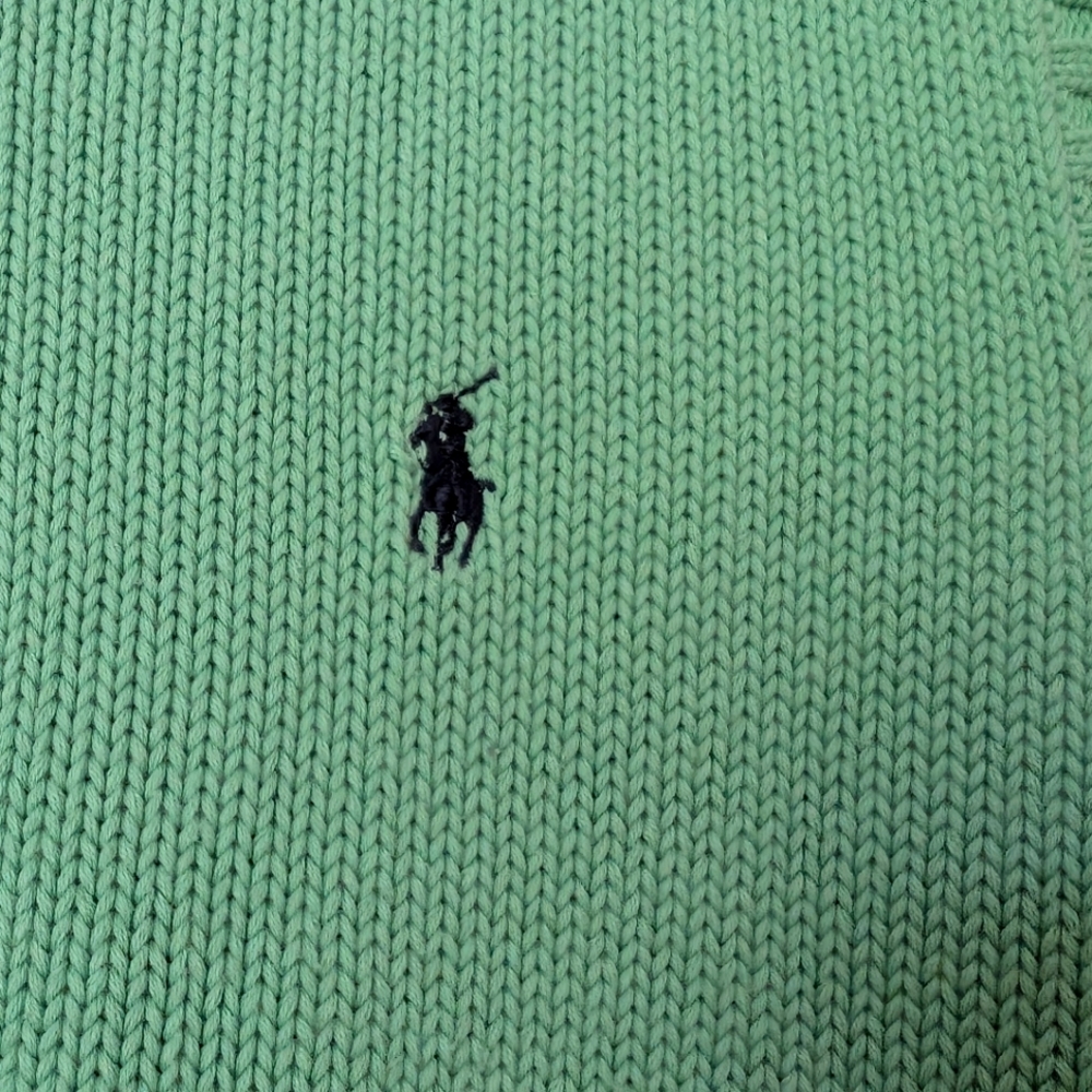 Ralph Lauren Polo Green Sleeveless Sweater Vest. Size Large - Picture 7 of 8
